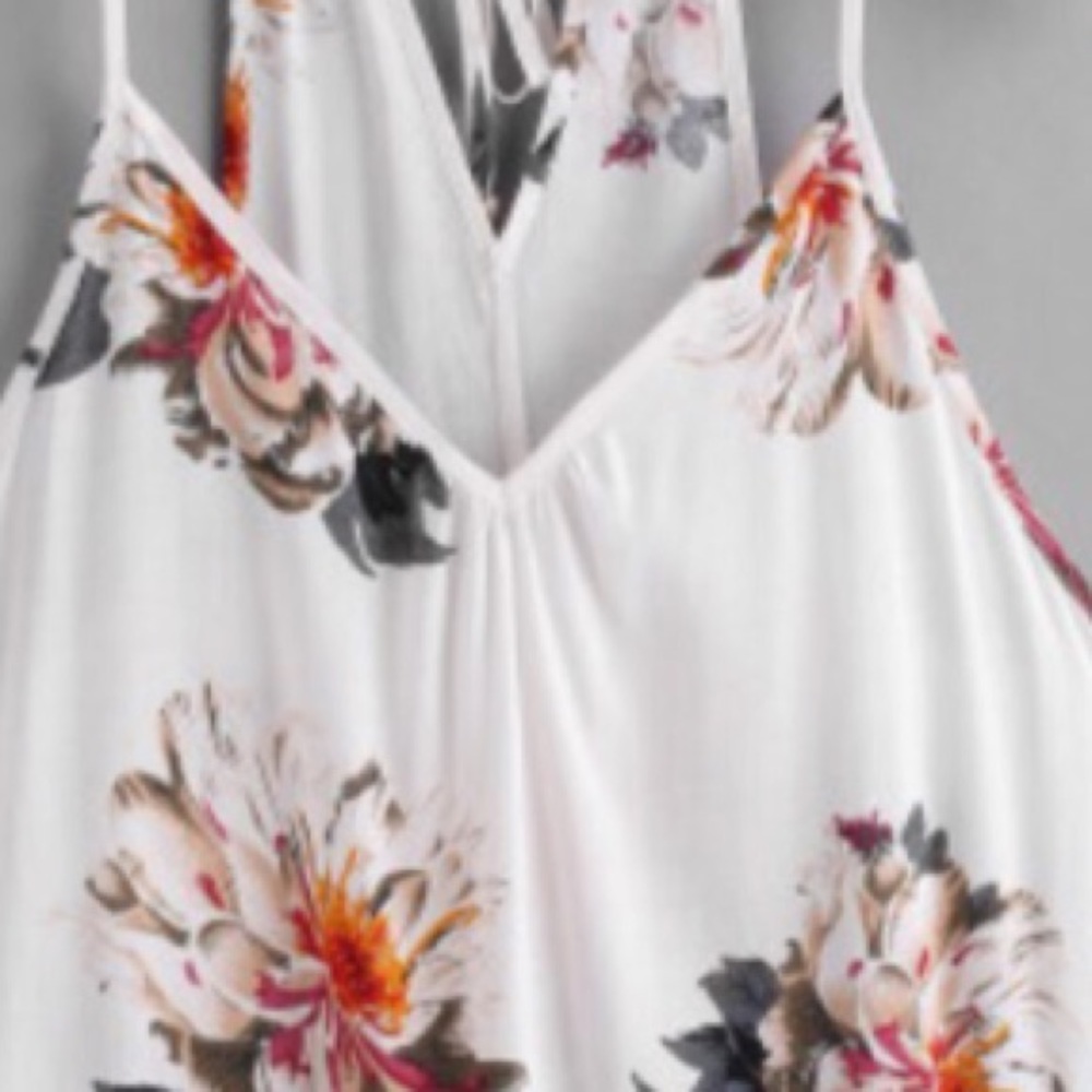 Floral Peplum Cami - Picture 3 of 5