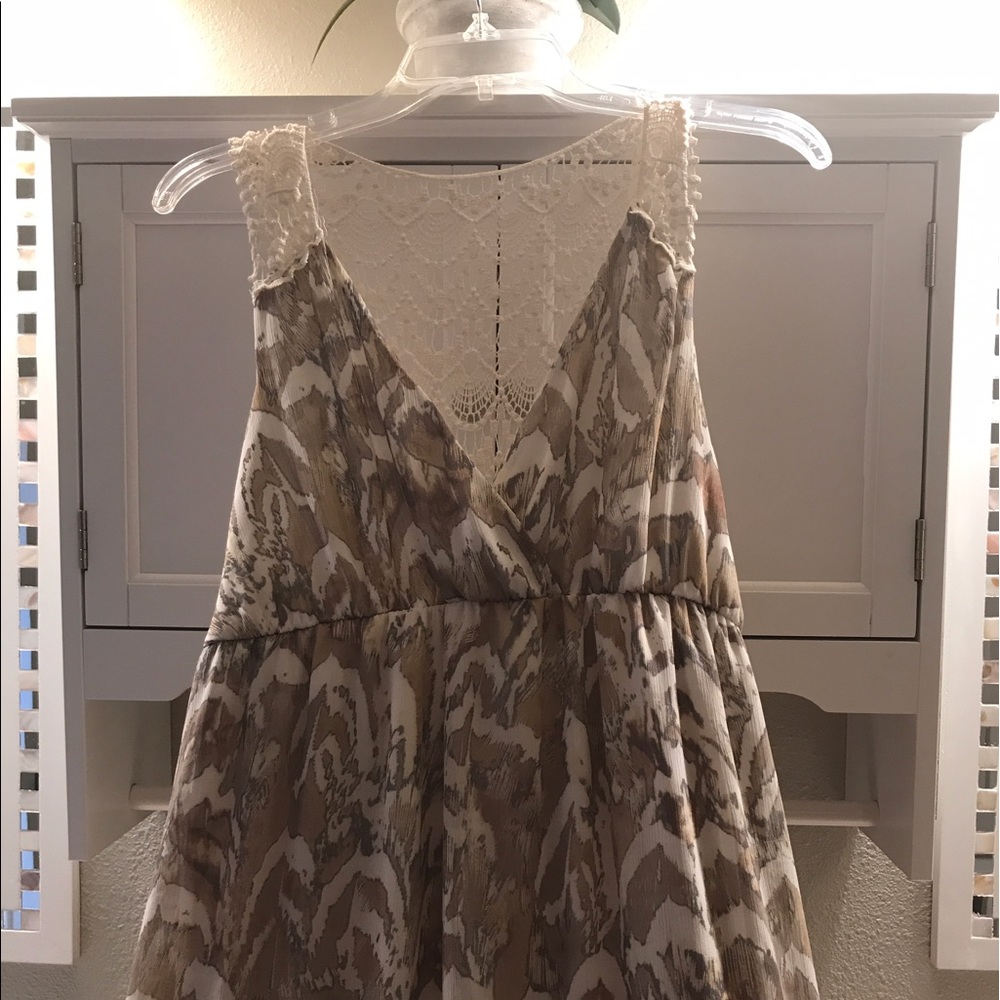 Full length sun dress with beautiful lace back