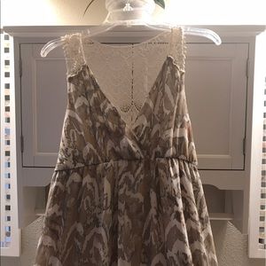 Full length sun dress with beautiful lace back