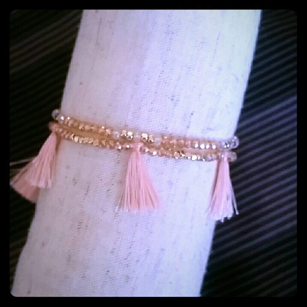LAYERED TASSEL BRACELET