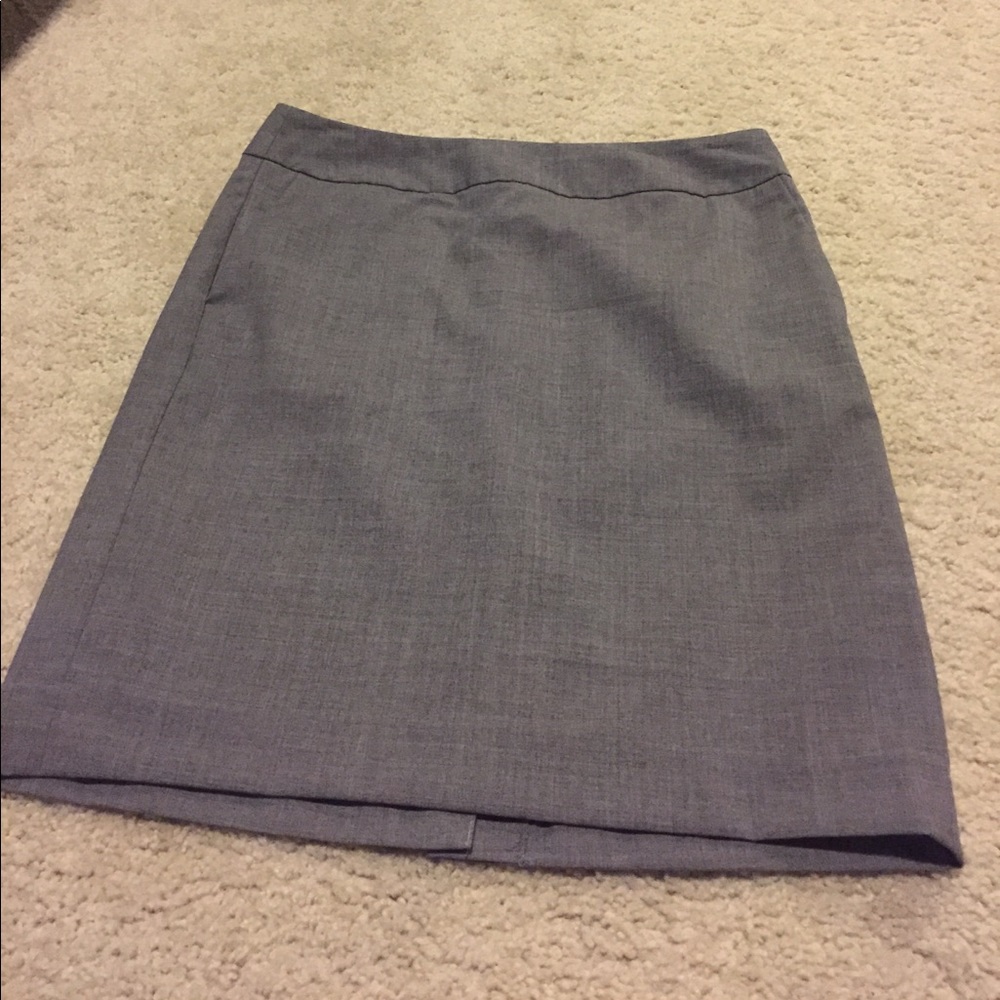 Charcoal gray pencil skirt