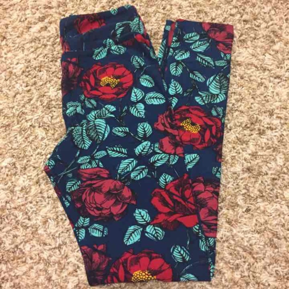 Lularoe Unicorn Rose Leggings