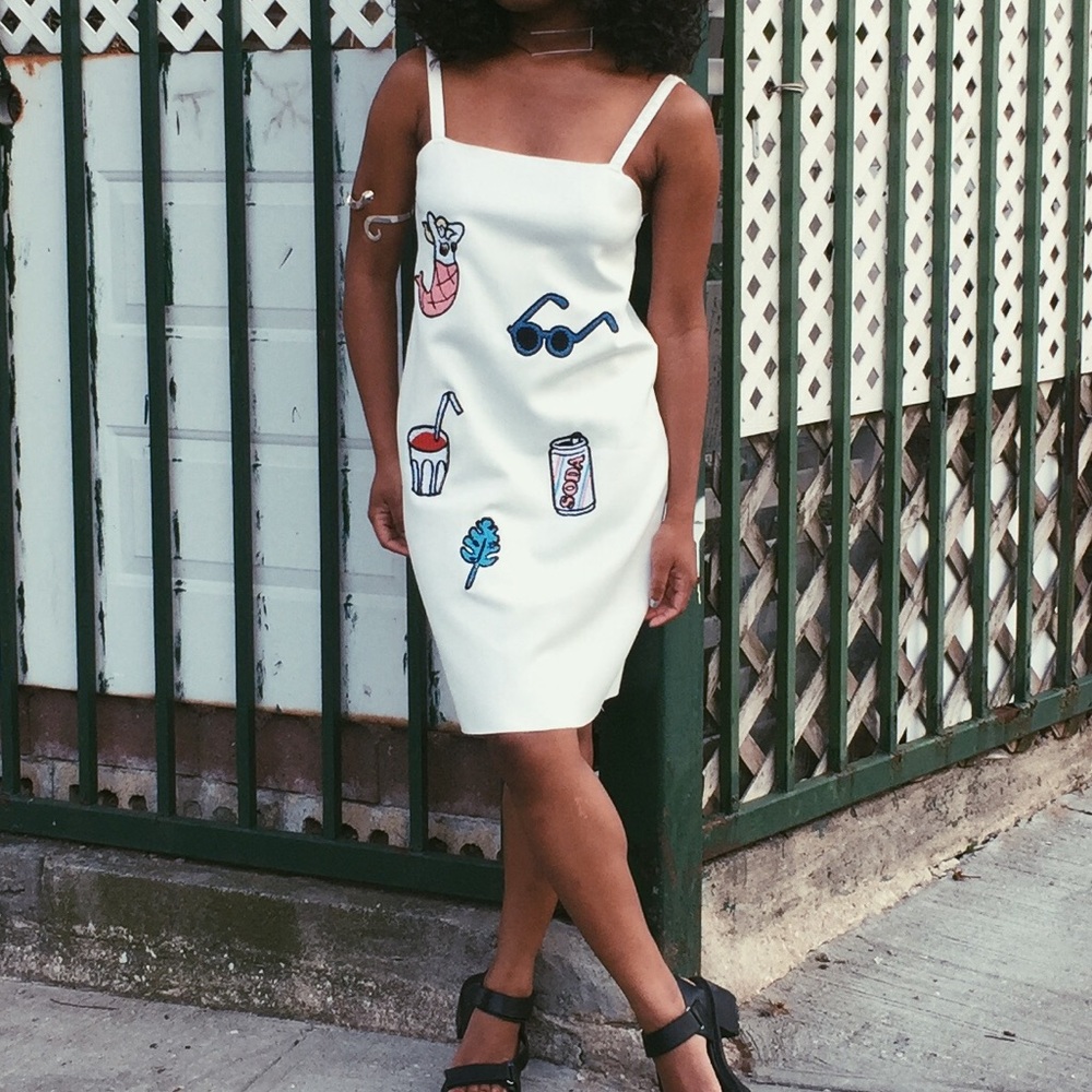 Patch work dress