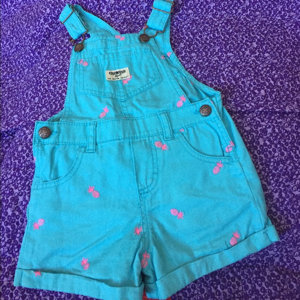 Osh Kosh 100% Cotton Overalls CuffedShorts