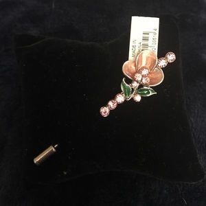 Pink Flower Broach