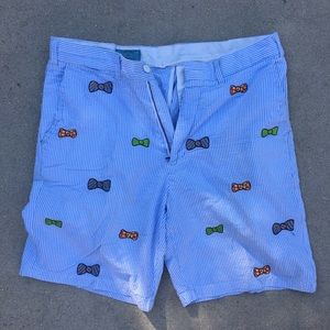 Castaway Men's Seersucker Embroidered Shorts