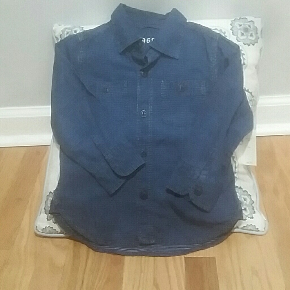 Gap toddler blue jean button up size 3 years