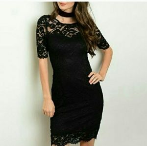 NWT Lace Black Dress