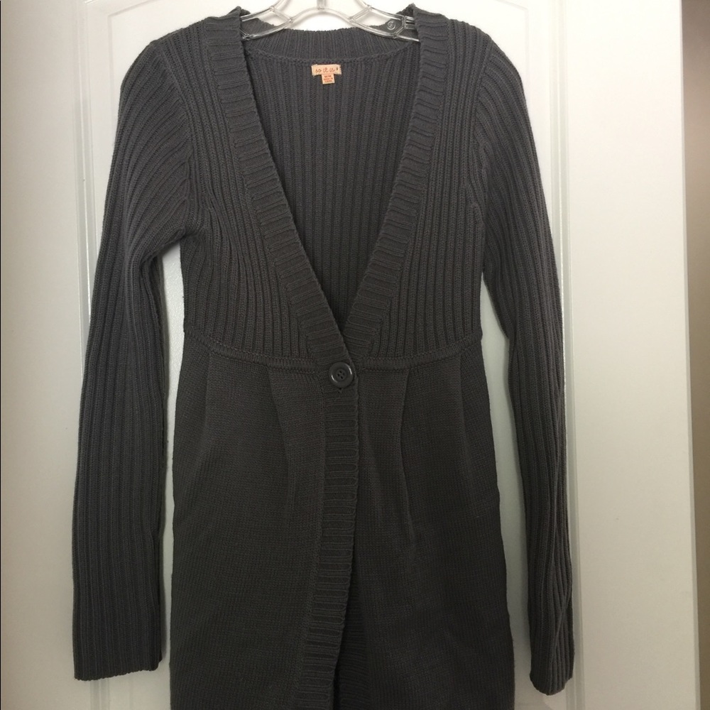 Nordstrom grey sweater cardigan/duster