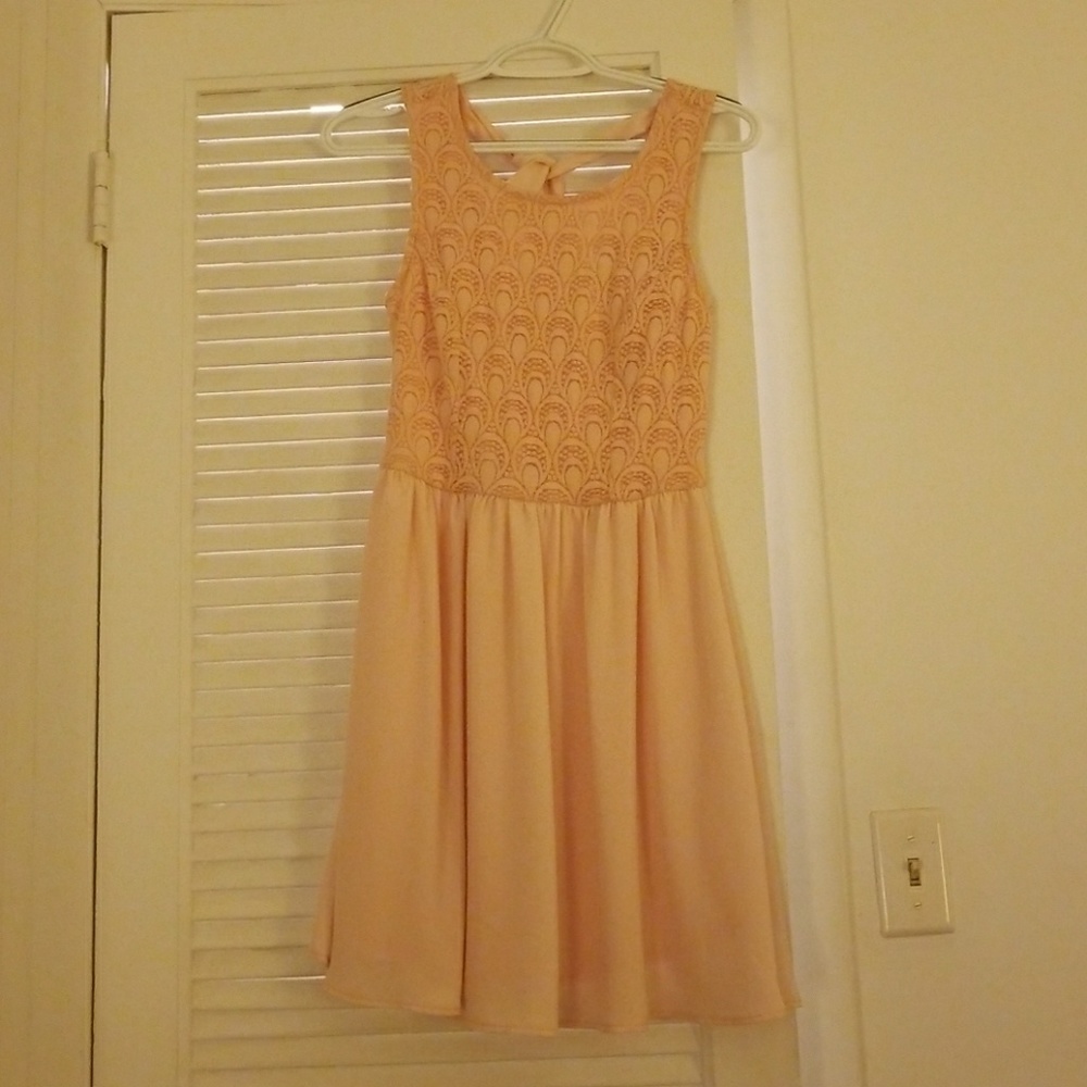 Textured Lace Romantic Dress