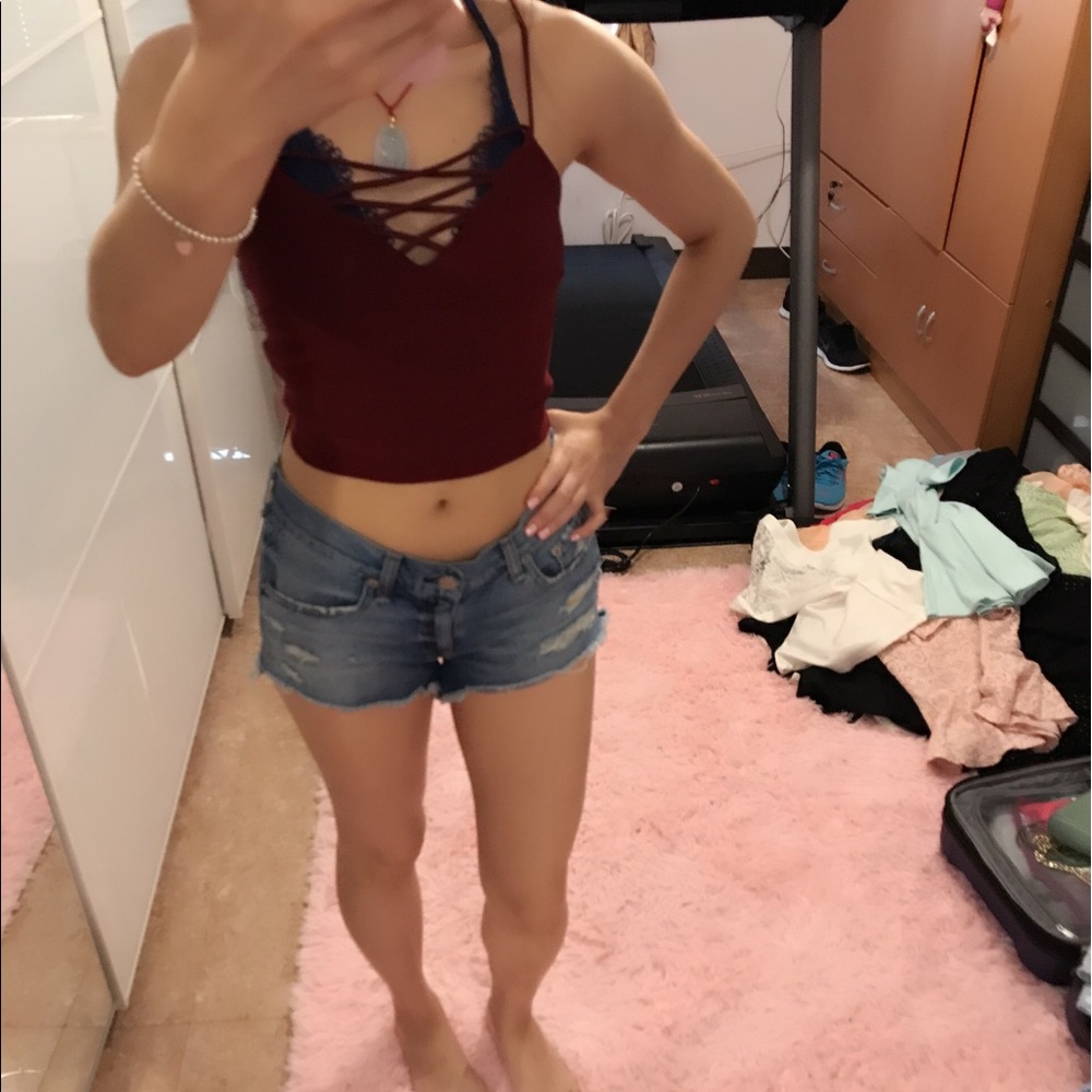 Charlotte Russe Strappy Crop Top