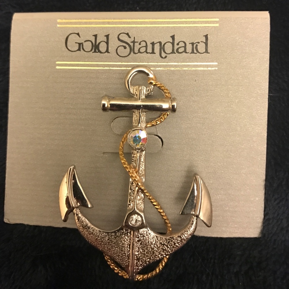 Nautical Anchor Broach
