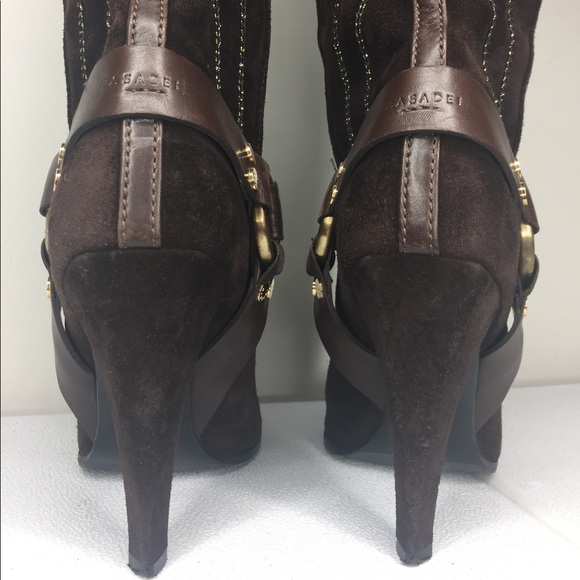 FINAL MARKDOWN‼️Casadei brown suede boot -VINTAGE - Picture 2 of 8