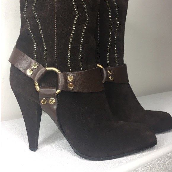 FINAL MARKDOWN‼️Casadei brown suede boot -VINTAGE - Picture 3 of 8