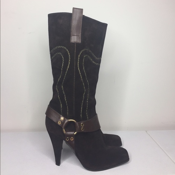 FINAL MARKDOWN‼️Casadei brown suede boot -VINTAGE - Picture 8 of 8