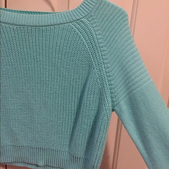 Mint cropped sweater - Picture 2 of 2