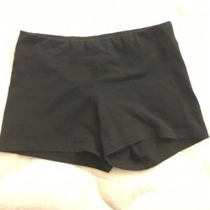 Black garage shorts