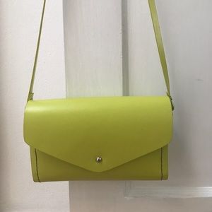 Neon yellow crossbody bag