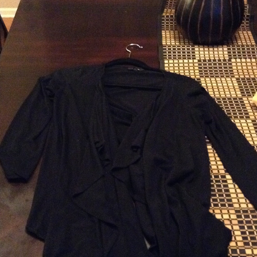 Alfani black cotton cardigan