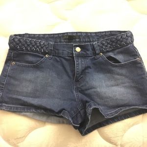 Dark jean shorts
