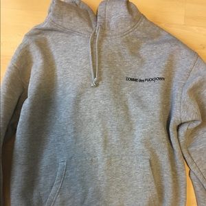 RARE comme des fuckdown hoodie in men's large