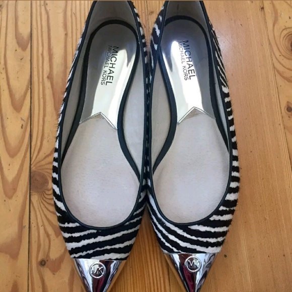 michael kors zebra flats