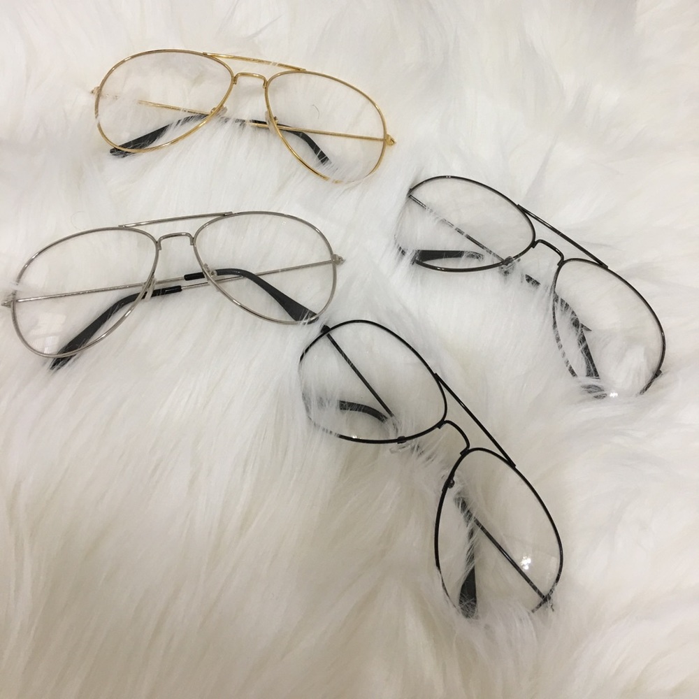 Clear aviators