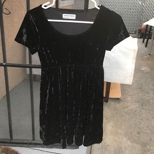 Velvet baby doll dress