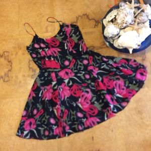 Size 12 super cute black and pink dress