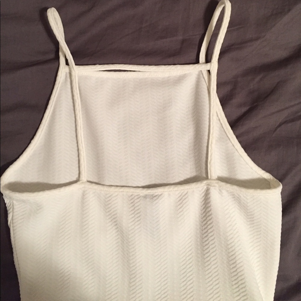 White high neck/mock neck skater skirt!! - Picture 3 of 3