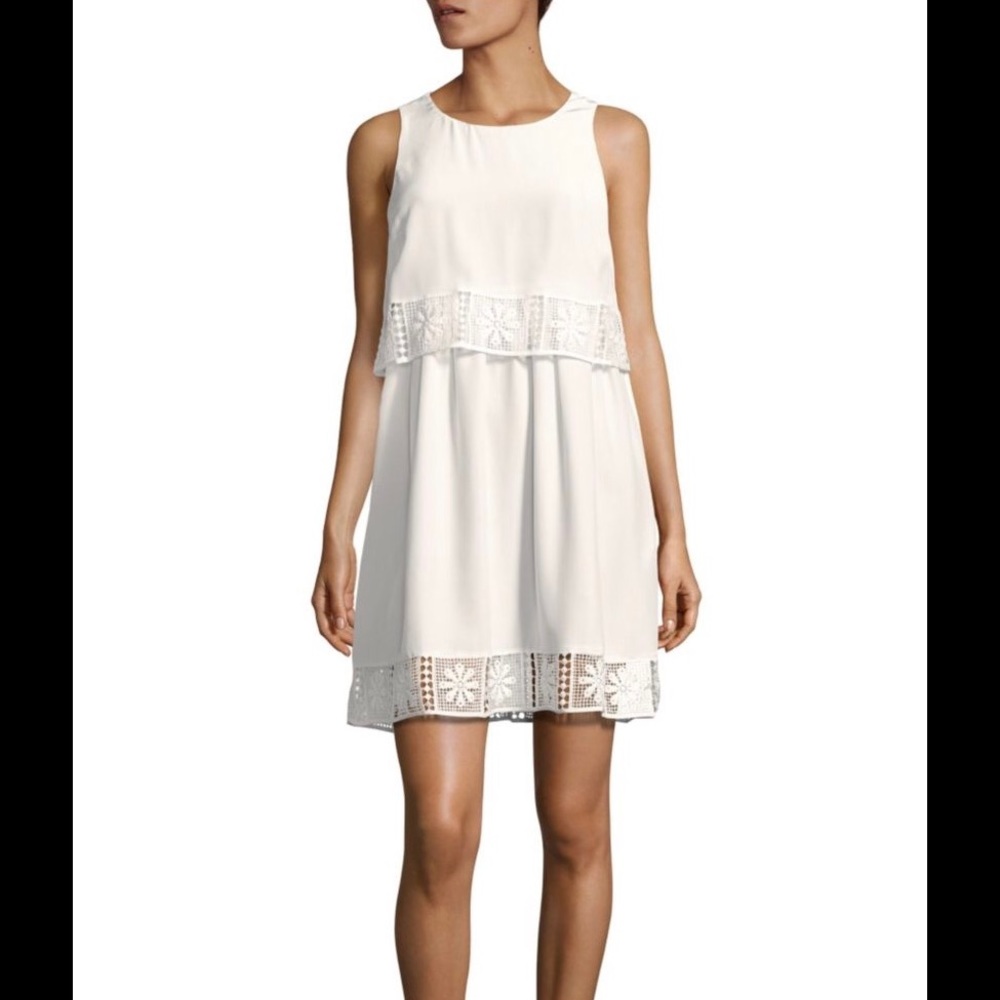 Elizabeth and James Ivory Back Cutout Mini Dress - Picture 3 of 5