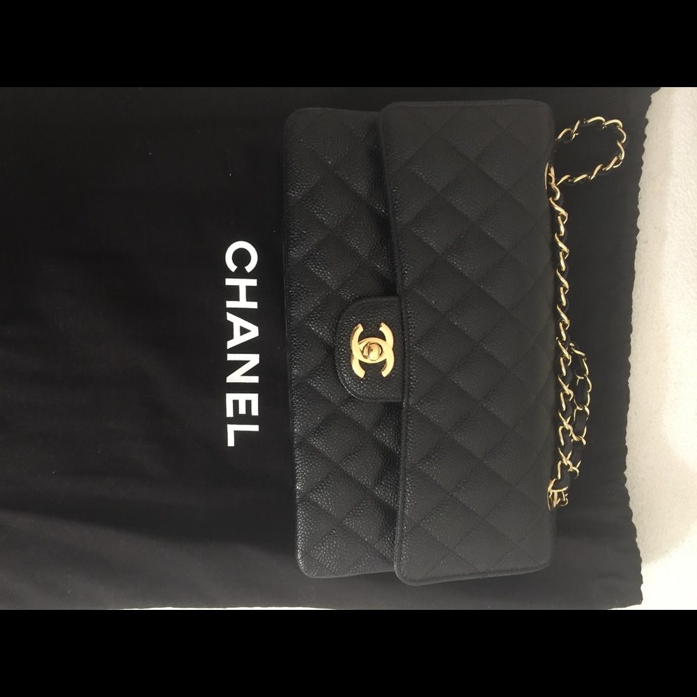 ❌SOLD❌ Chanel classic medium caviar leather