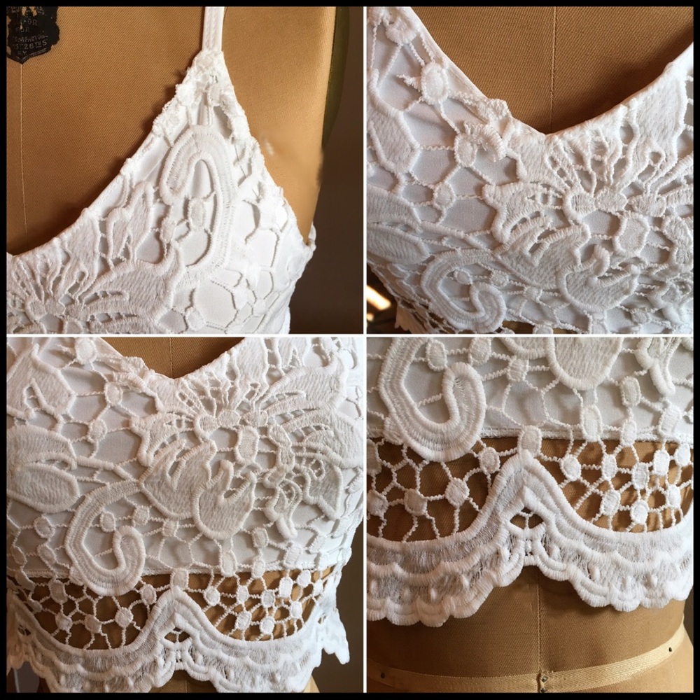 Crochet Lace Crop Top - Picture 5 of 7