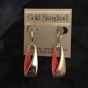 Pink & Silver Earrings