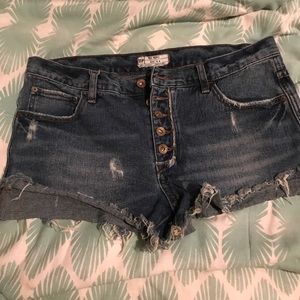 Free people denim short!
