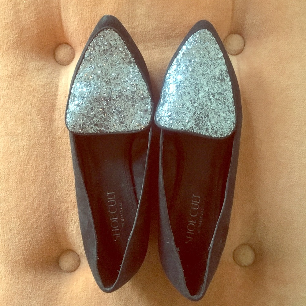 Shoe Cult by Nasty Gal Glitter Loafers
