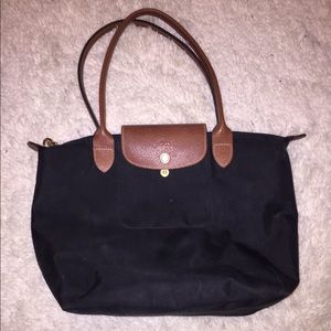 Black Longchamp Le Pliage Bag