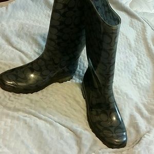 Super Cute Coach Rainboots Size 9