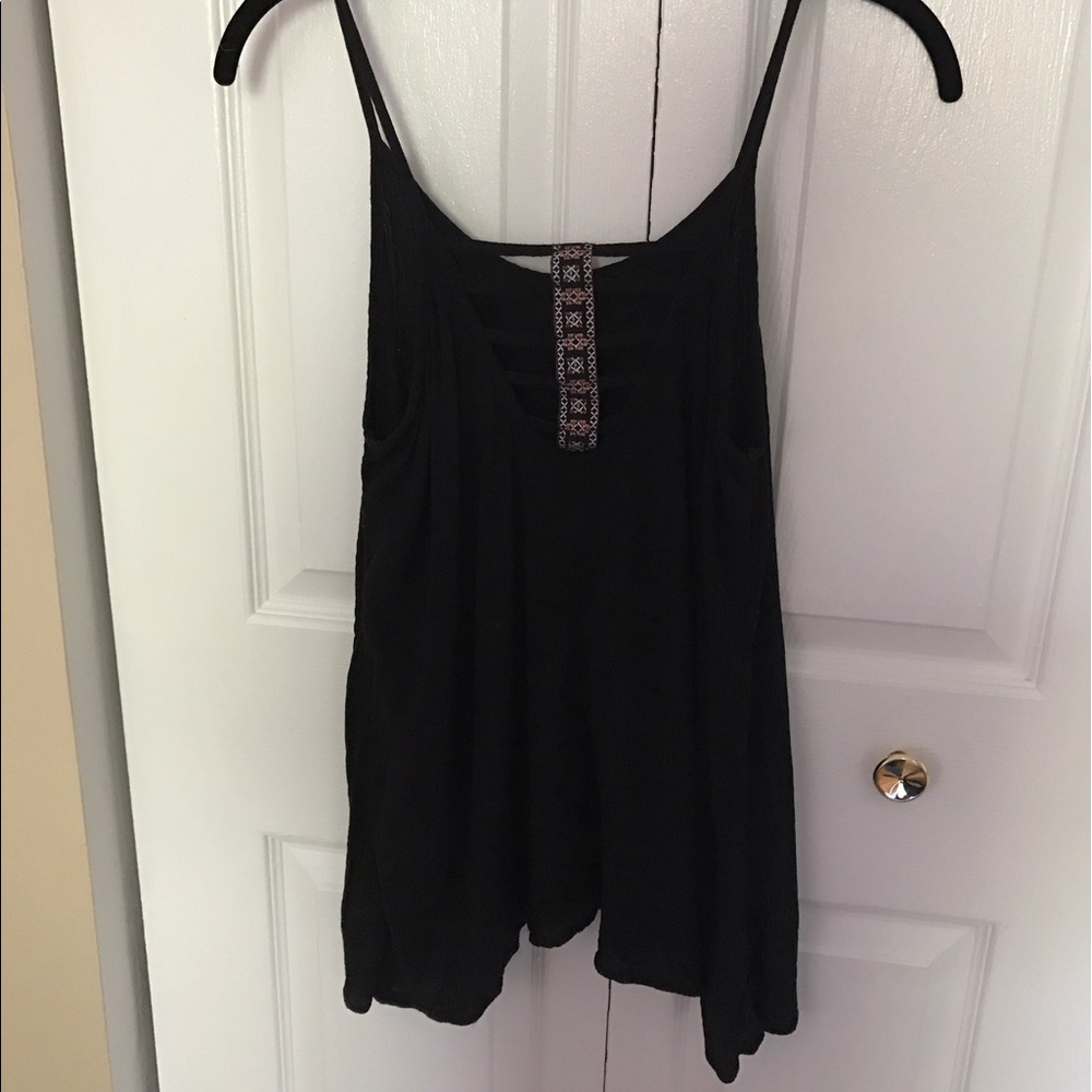Black Tank With Back Detail