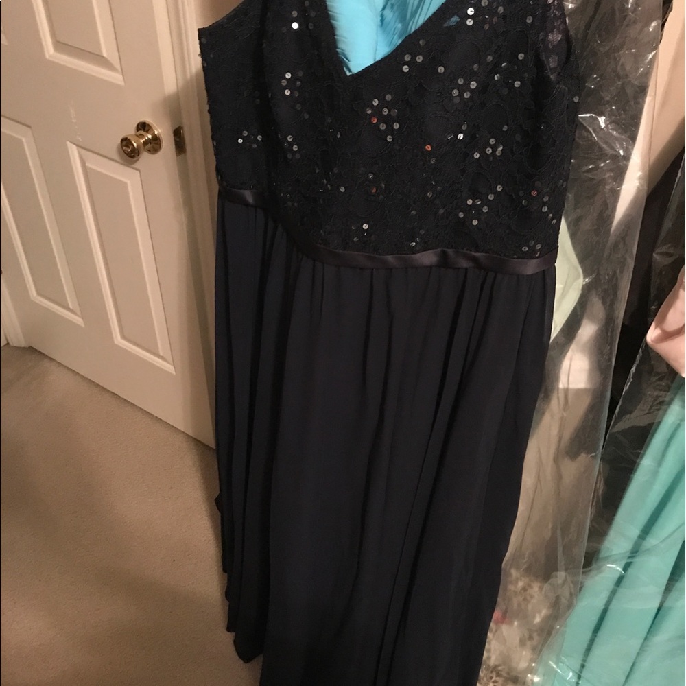 Morilee dress in navy