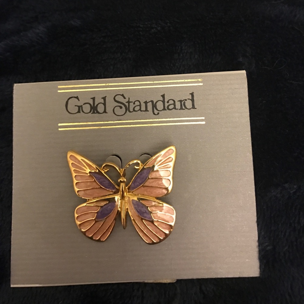 Pink & Purple Butterfly Pin