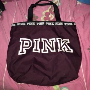 Burgundy Love Pink Tote