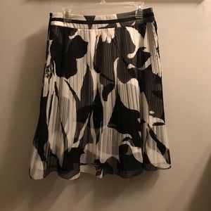 Black and white patterned skirt
