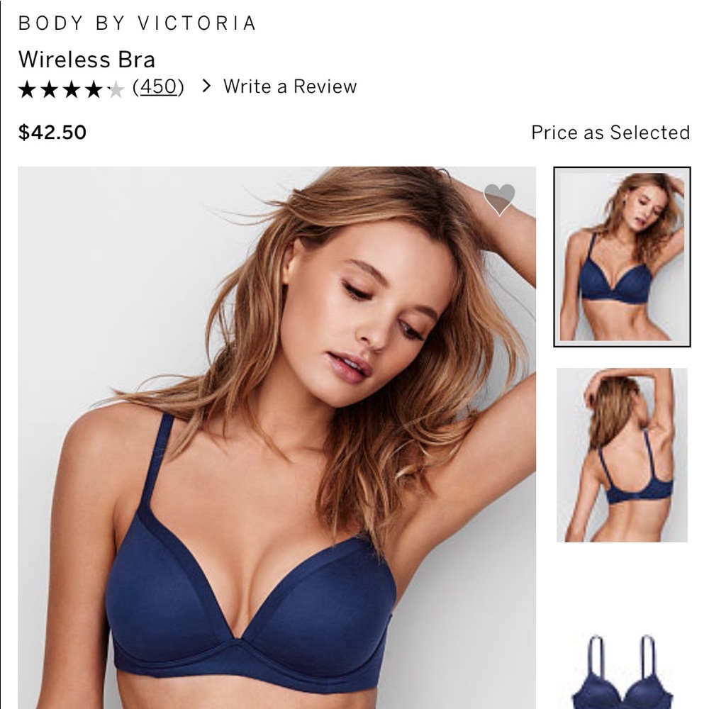 New Body by Victoria wireless 38C bra.