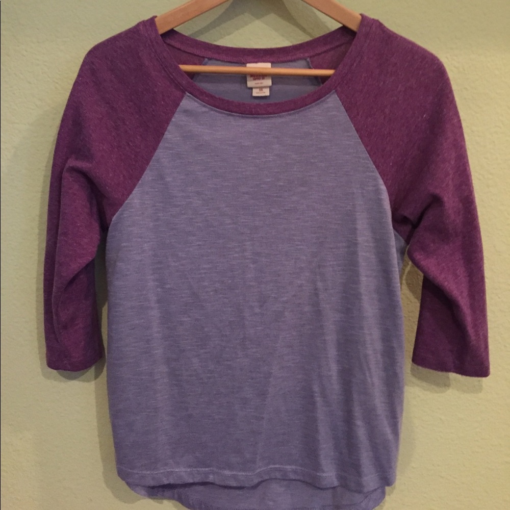 Purple Baseball Tee