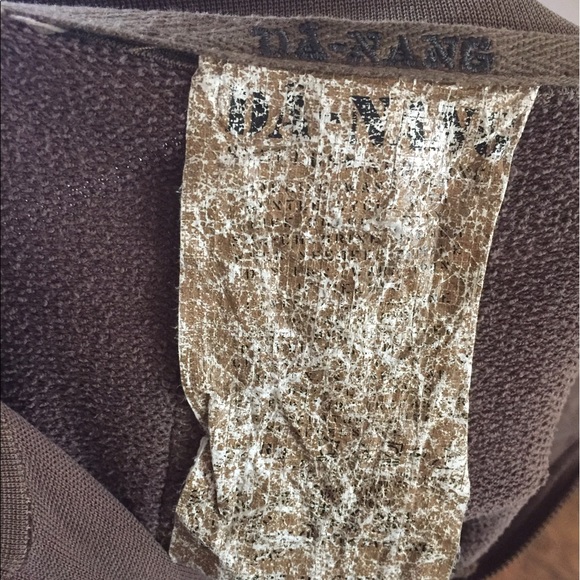 Da Nang brown Embroidered zip up sweater - Picture 8 of 8