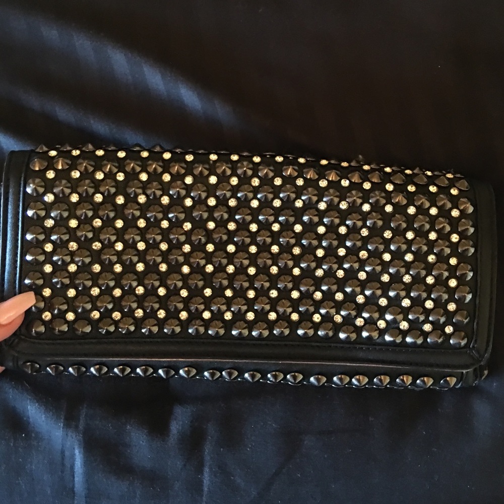 Italian Leather Bag with Studs