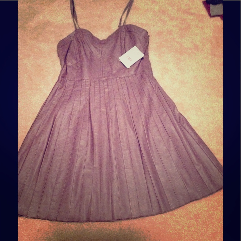 Free People Faux Leather Dress