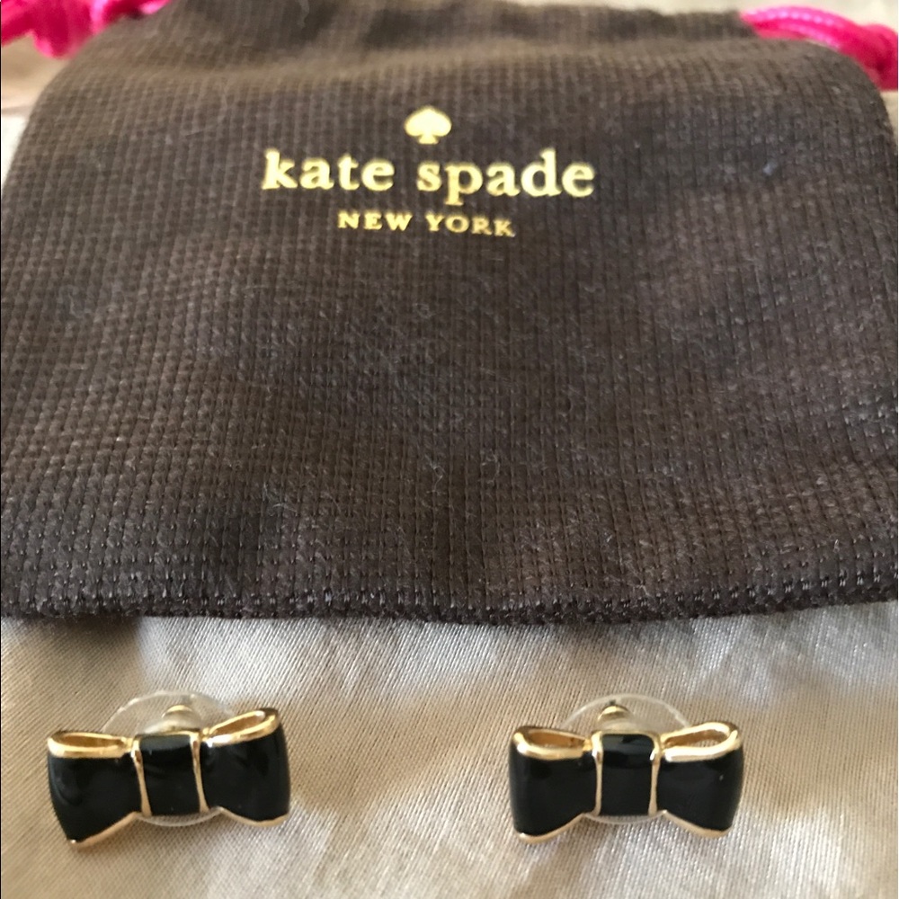 Gold and black authentic Kate spade earrings