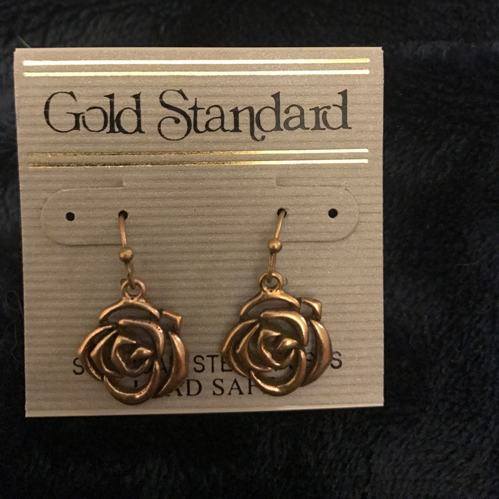 Rose earrings